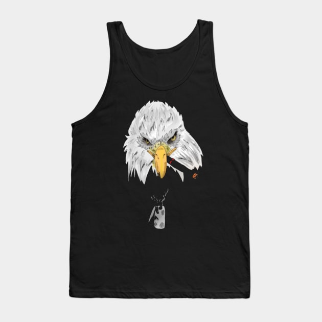 The Smoking Eagle Tank Top by immigrantaf